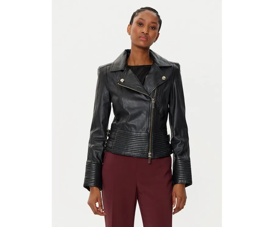 obrazek 1 Marciano Guess Kurtka skórzana 5RGL11 7167Z Czarny Regular Fit