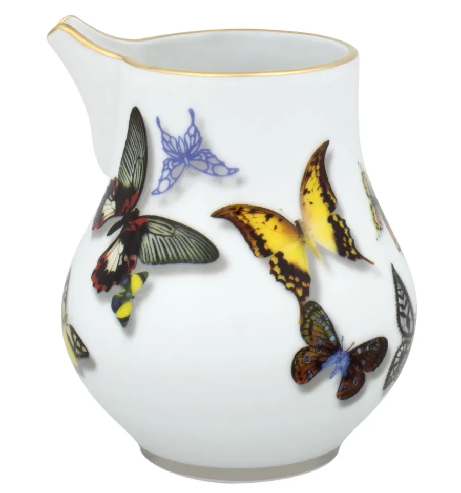obrazek 1 Stylowy porcelanowy dzbanek na mleko z motywem motyli - Vista Alegre