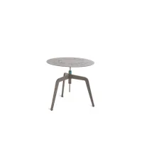 Picture Stylish round adjustable aluminum table for the garden and terrace