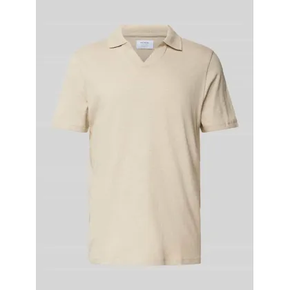 Zdjęcie Koszulka polo o kroju regular fit z dekoltem w serek