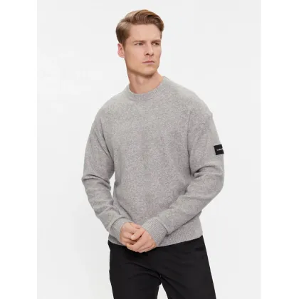 Zdjęcie Calvin Klein Sweter K10K110401 Szary Regular Fit