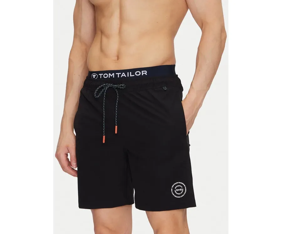 obrazek 1 Tom Tailor Szorty kąpielowe 1045606 Czarny Regular Fit