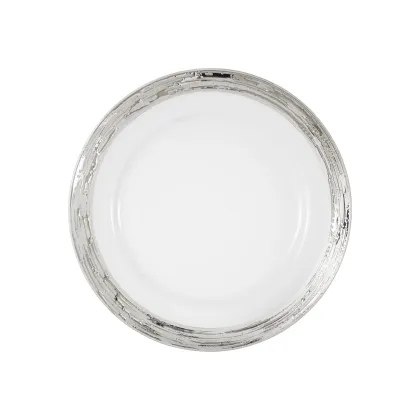 Zdjęcie Elegancki porcelanowy talerz obiadowy 27 cm - Porcel