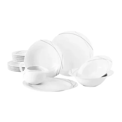 Zdjęcie Luksusowy 16-elementowy zestaw obiadowy z porcelany - Seltmann Weiden