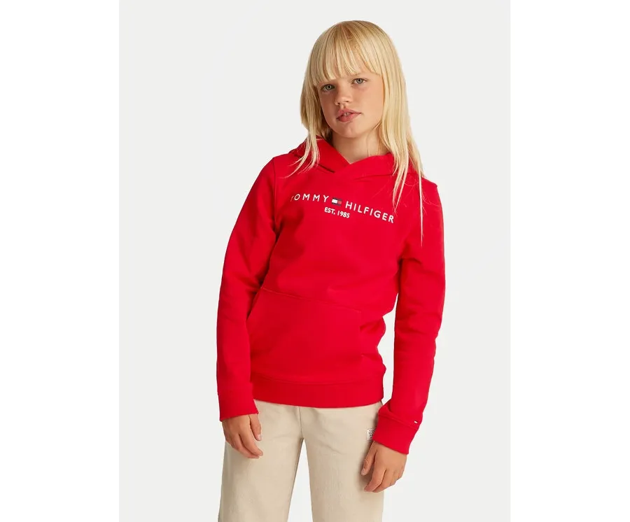 obrazek 1 Tommy Hilfiger Bluza Essential KS0KS00205 D Czerwony Regular Fit