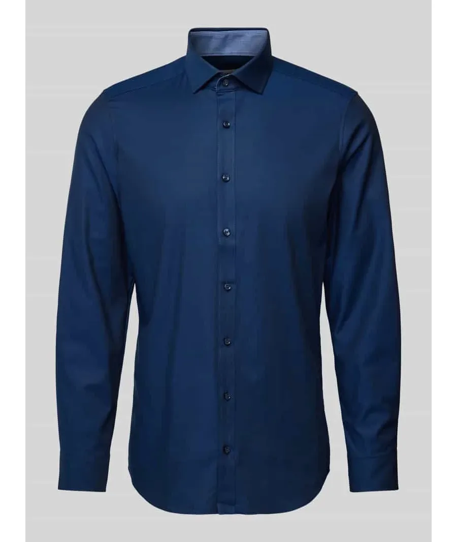 obrazek 1 Koszula biznesowa o kroju slim fit z jednolitą fakturą