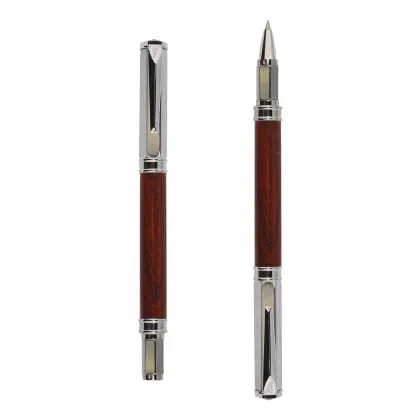 Picture Prestigious padouk wood pen - Artemisia Roller Padouk - M'Art
