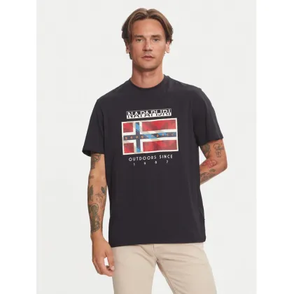 Zdjęcie Napapijri T-Shirt S-Dorees NP0A4IBE Czarny Regular Fit