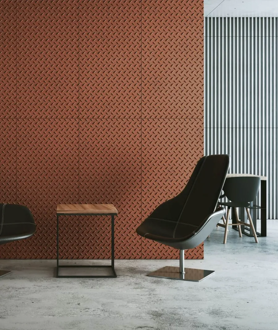 obrazek 1 135x59,8 cm VT - PB53 (CL01 ceglasty) BLACHA - Panel dekor 3D beton architektoniczny