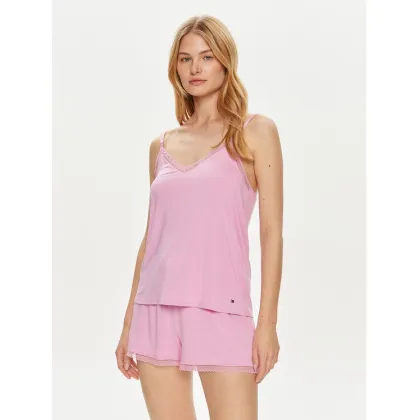 Zdjęcie Tommy Hilfiger Koszulka piżamowa UW0UW05398 Różowy Regular Fit
