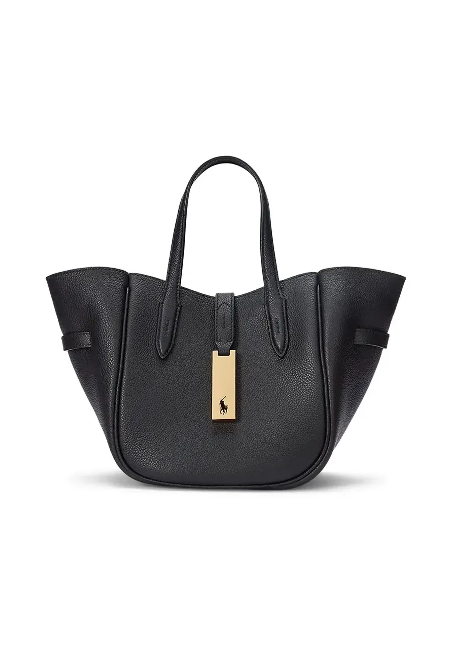 obrazek 1 Polo Ralph Lauren torebka skórzana kolor czarny 428942195