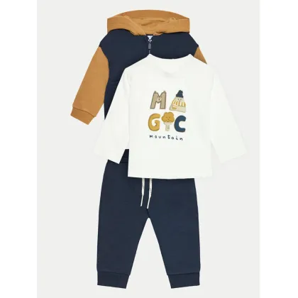 Zdjęcie Mayoral Komplet bluza, bluzka i spodnie 2819 Granatowy Regular Fit