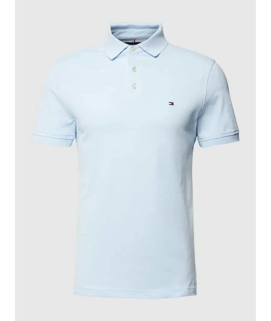 obrazek 1 Tommy Hilfiger Polo 1985 MW0MW17771 Błękitny Slim Fit