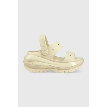 Zdjęcie Crocs Classic Mega Crush Sandal klapki kolor beżowy 207989.2Y2