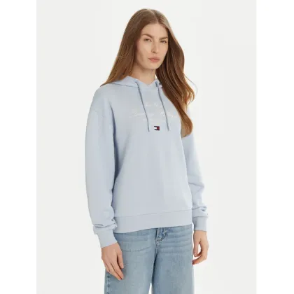 Zdjęcie Tommy Hilfiger Bluza Modern Script Graphic WW0WW43842 Błękitny Regular Fit