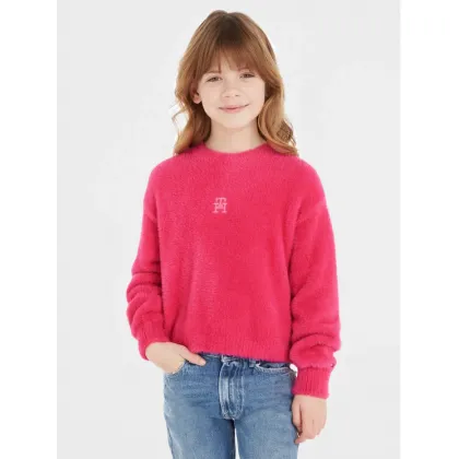 Zdjęcie Tommy Hilfiger Sweter KG0KG07802 Różowy Relaxed Fit