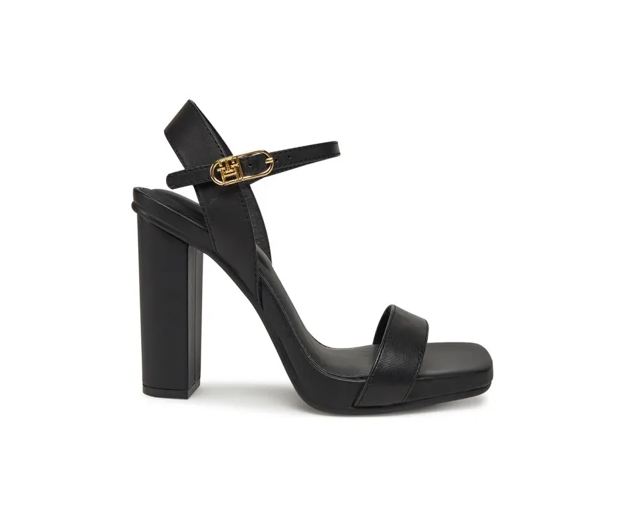 obrazek 1 Tommy Hilfiger Sandały High Heel Leather Sandal FW0FW08534 Czarny