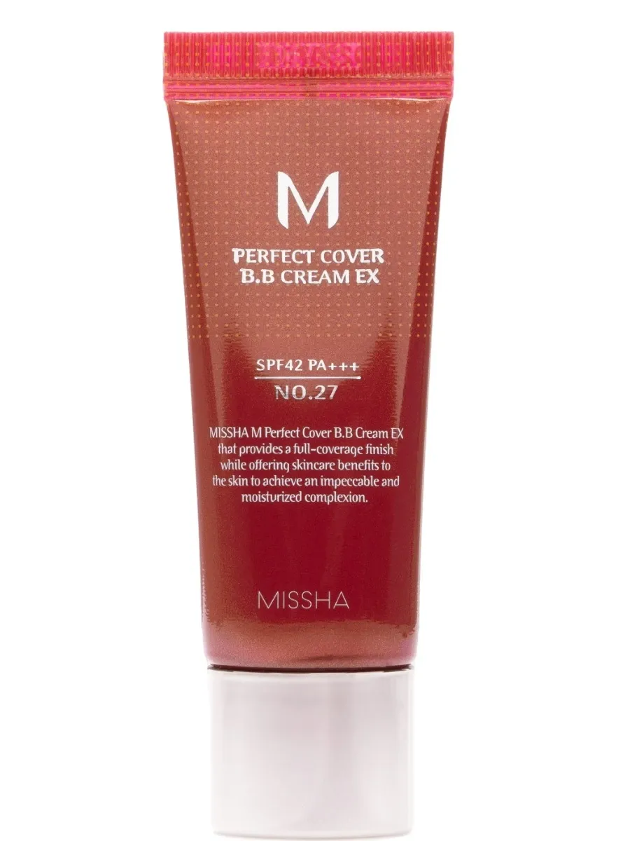 obrazek 1 Missha M Perfect Cover SPF 42 PA+++ Krem BB No 27 Honey Beige Honey Beige 20 ml