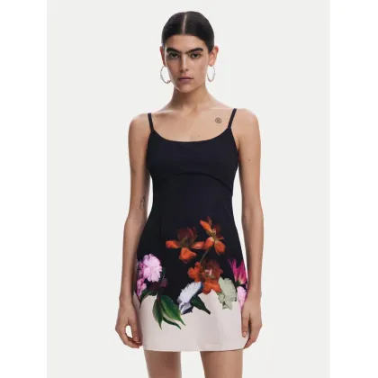 Zdjęcie Desigual Sukienka letnia Le Mans 25SWVW16 Czarny Regular Fit