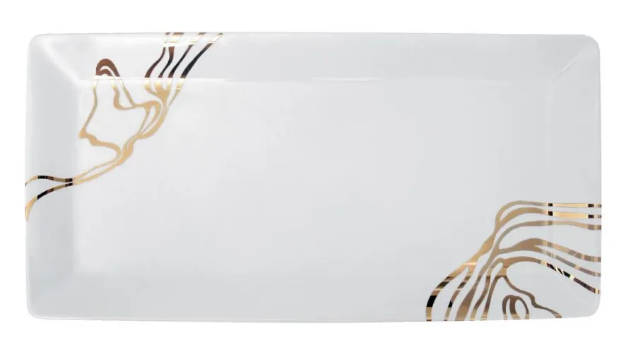 obrazek 1 Bardzo elegancka taca porcelanowa do serwowania przystawek