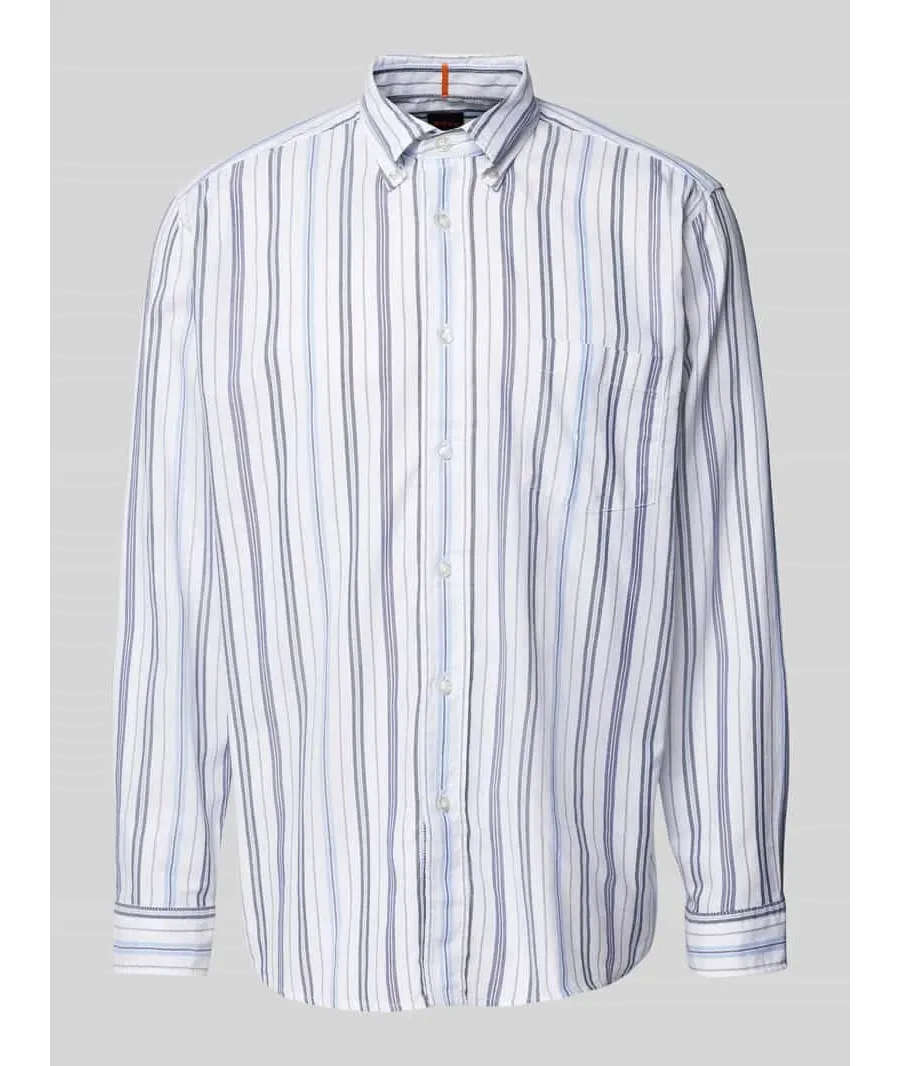 obrazek 1 Koszula casualowa o kroju regular fit z kołnierzykiem typu button down model ‘Lambey’