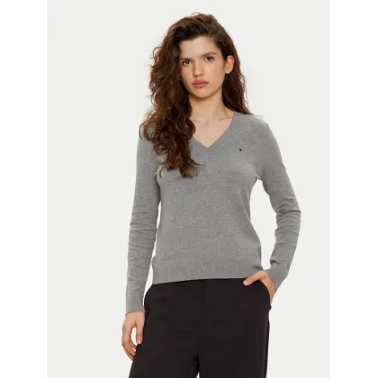 Zdjęcie Tommy Hilfiger Sweter WW0WW40098 Szary Regular Fit