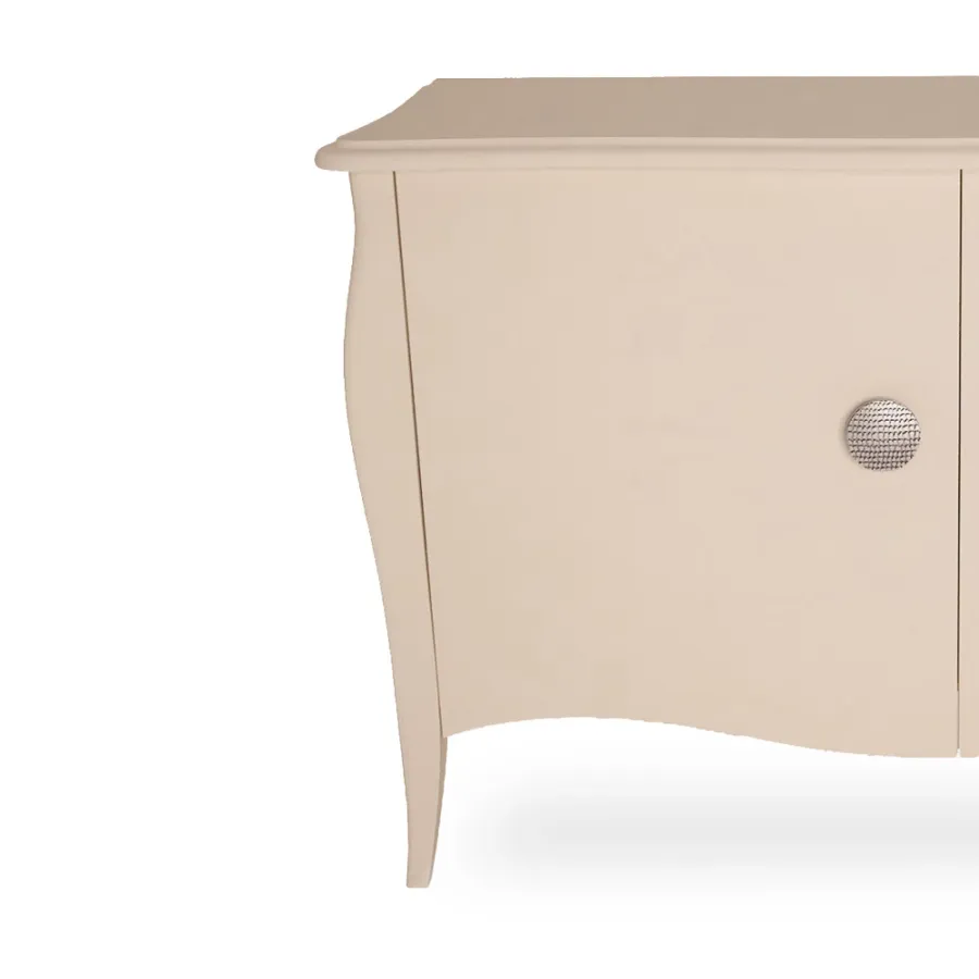 obrazek 3 Dwudrzwiowa komoda z litego drewna H.91xL.142xP.56 cm