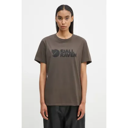 Zdjęcie Fjallraven t-shirt sportowy Fjallraven Logo kolor zielony F87310
