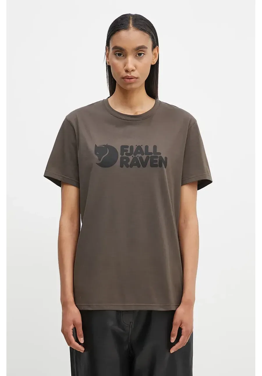 obrazek 1 Fjallraven t-shirt sportowy Fjallraven Logo kolor zielony F87310