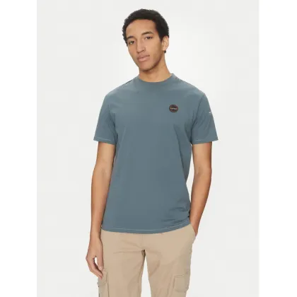 Zdjęcie Napapijri T-Shirt S-Badge NP0A4I3N Niebieski Regular Fit