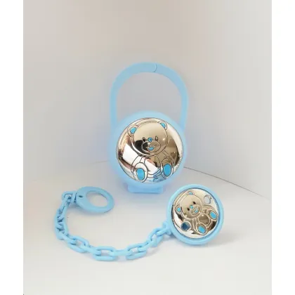 Zdjęcie Wyjątkowe Etui i zawieszka na smoczek Miś 7x11