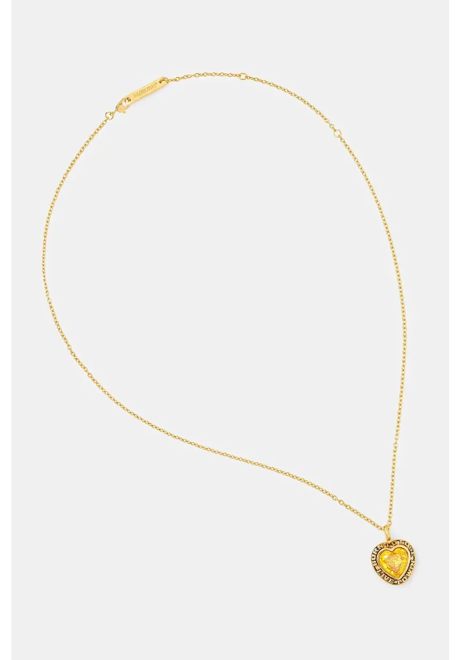 obrazek 1 AMBUSH naszyjnik srebrny Heart Class Ring Charm Necklace 12114803