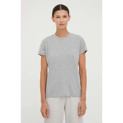 Zdjęcie Samsoe Samsoe t-shirt bawełniany SOLLY kolor szary F00012050