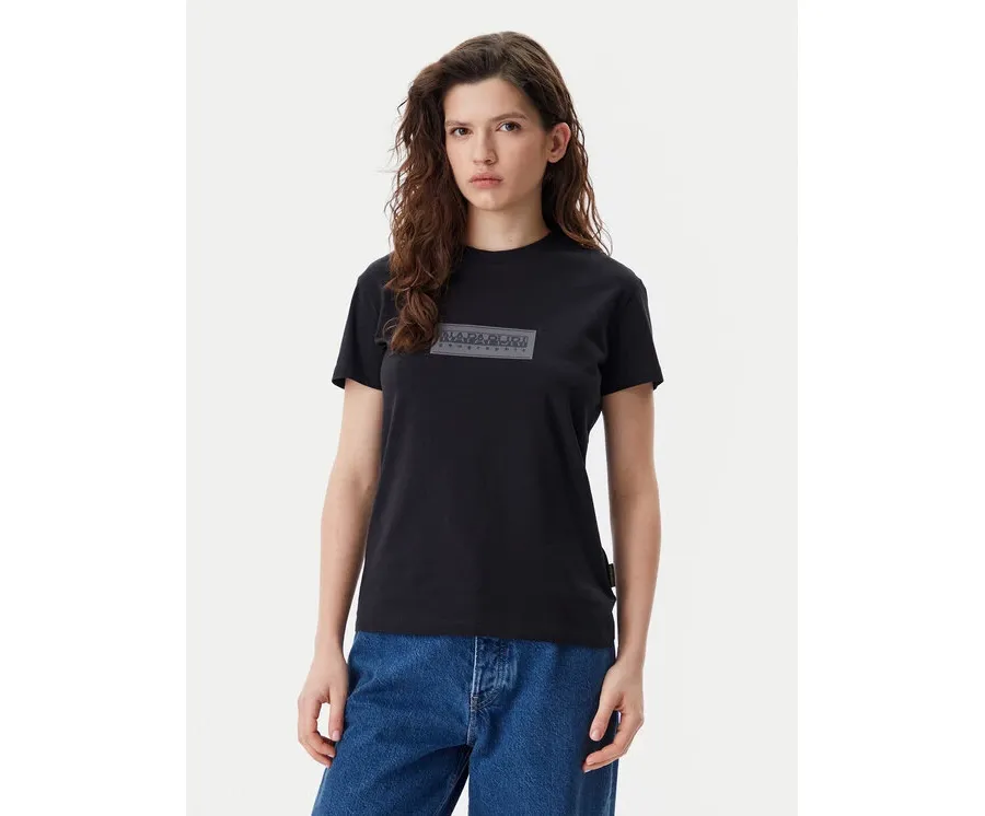 obrazek 1 Napapijri T-Shirt NP0A4IP1 Czarny Regular Fit