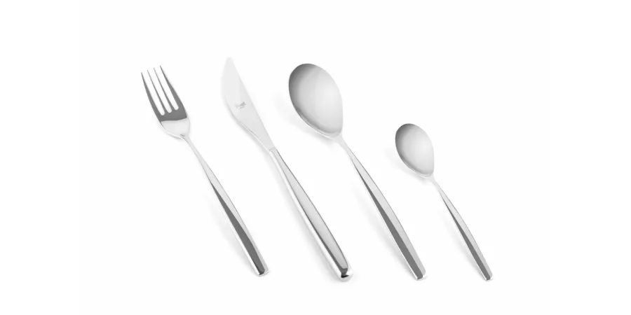 obrazek 1 Oryginalny włoski 54-elementowy zestaw sztućców Stiria ze stali nierdzewnej