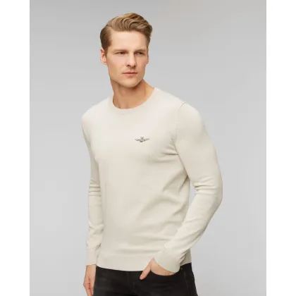 Zdjęcie Beżowy Longsleeve Męski Aeronautica Militare