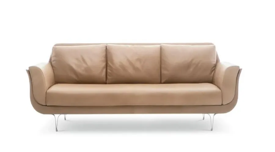 obrazek 1 Nowoczesna sofa skórzana do gabinetu