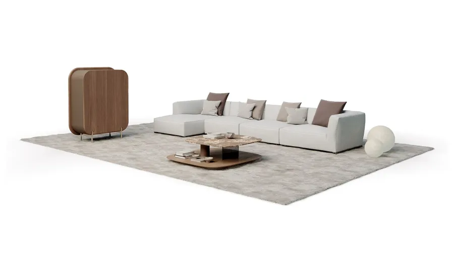 obrazek 2 Minimalistyczna włoska gablota do salonu