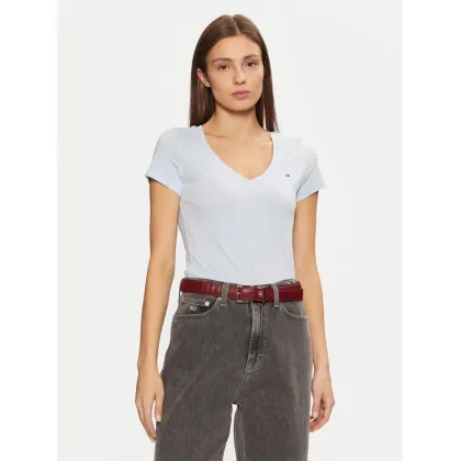 Zdjęcie Tommy Jeans T-Shirt DW0DW20458 Błękitny Slim Fit