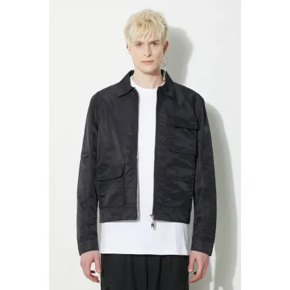 Zdjęcie Han Kjøbenhavn kurtka Nylon Boxed Cargo Jacket męska kolor czarny przejściowa M-133094