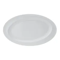 Picture Classic white oval porcelain plate from the unique Organic White collection inspired by nature - Vista Alegre