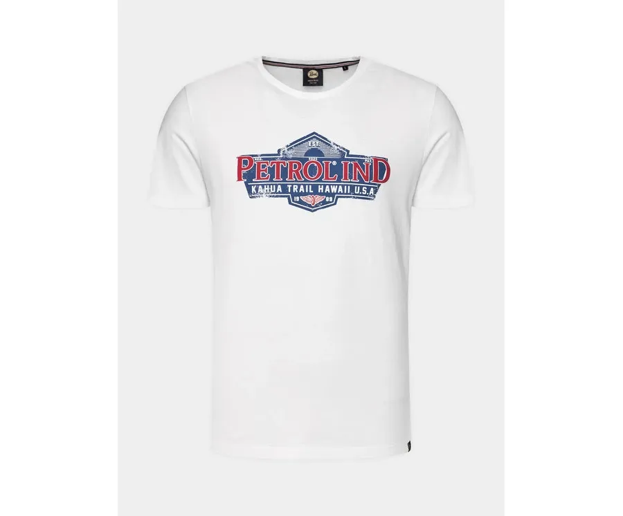 obrazek 1 Petrol Industries T-Shirt M-1040-TSR602 Biały Regular Fit