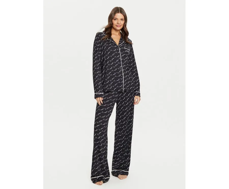 obrazek 1 Guess Piżama O5RX08 KCIN2 Czarny Regular Fit