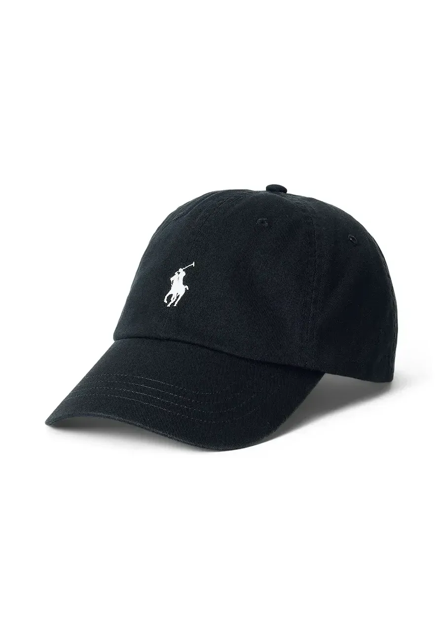 obrazek 1 Polo Ralph Lauren czapka z daszkiem bawełniana kolor czarny gładka 211912843