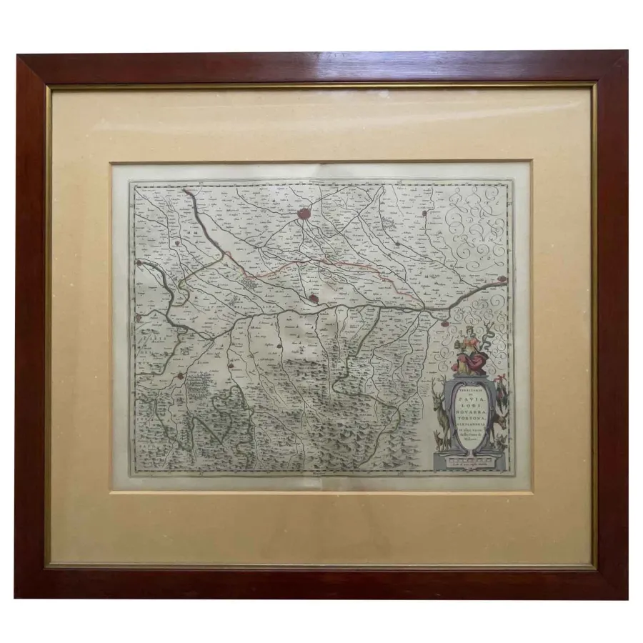 obrazek 2 Willem Blaew Terytoria Pawii Lodi Novarra Tortona Alessandria i inni sąsiedzi państwa Mediolan 1640 Amsterdam