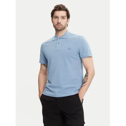 Zdjęcie Moose Knuckles Polo Everett M34MT712 Niebieski Slim Fit