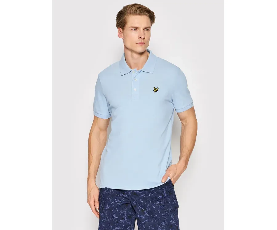 obrazek 1 Lyle & Scott Polo Plain SP400VOG Błękitny Regular Fit