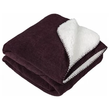 Zdjęcie Dwustronny koc z mikropolaru wrzosowego