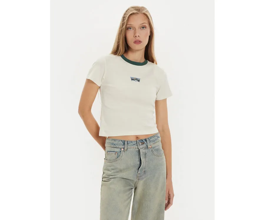 obrazek 1 Levi's® T-Shirt Essential Sporty A8798-0014 Écru Slim Fit
