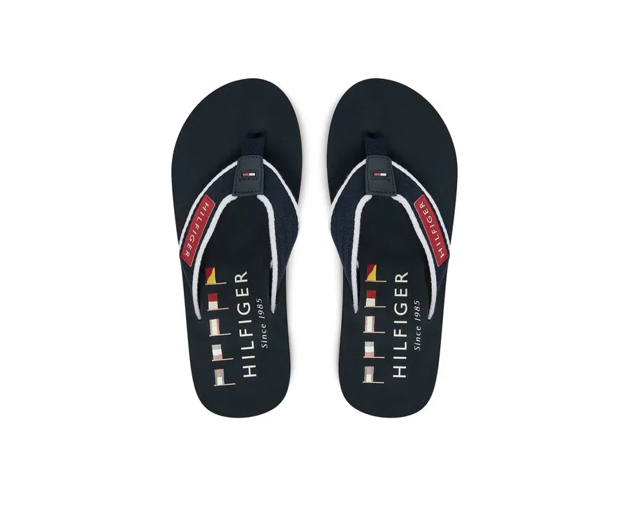 obrazek 1 Tommy Hilfiger Japonki Patch Hilfiger Beach Sandal FM0FM05435 Granatowy
